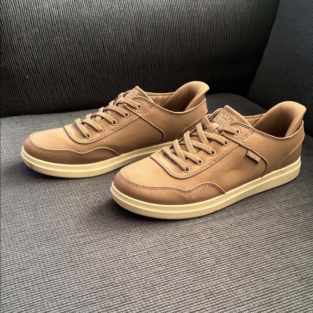 BOBS from Skechers Women's Tan Low-Top Lace-Up Sneakers - Picture 2 of 6